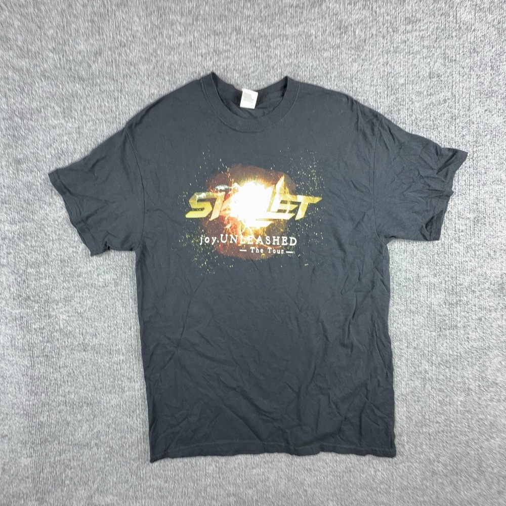 Skillet‎ Joy Unleashed Shirt Mens Large Black 2018 Tour Dates Concert Tee